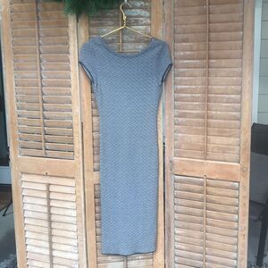 Zara V-Back Knit Sheath Dress Size Small